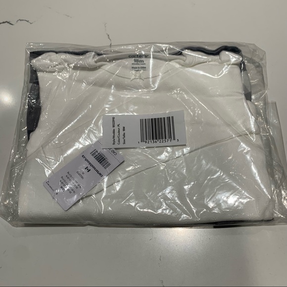 Carter's 2 Piece Baby Girls' Grey White Plaid Jumper Dress - 18 Months - Picture 2 of 4